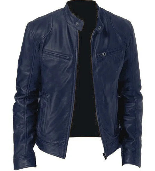 Stylish Glenn Men's Leather Jacket for a Trendy Look