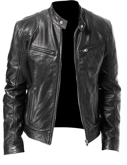 Stylish Glenn Men's Leather Jacket for a Trendy Look