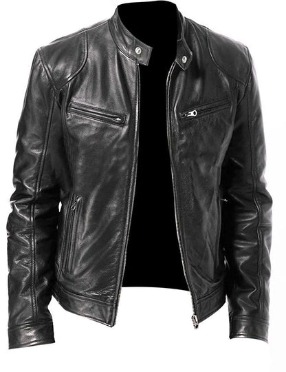 Stylish Glenn Men's Leather Jacket for a Trendy Look