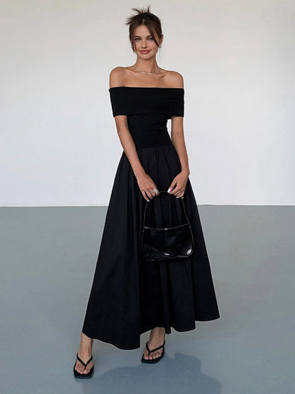 Luna | Elegant Off-Shoulder Maxi Dress for a Timeless Look | Women's Fashion