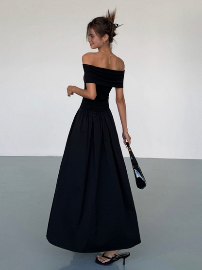 Luna | Elegant Off-Shoulder Maxi Dress for a Timeless Look | Women's Fashion