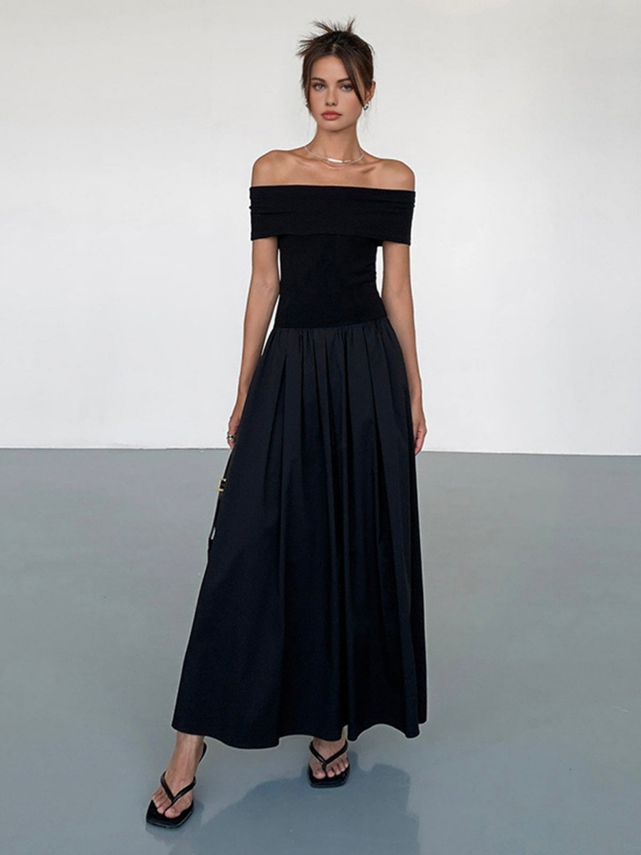 Luna | Elegant Off-Shoulder Maxi Dress for a Timeless Look | Women's Fashion