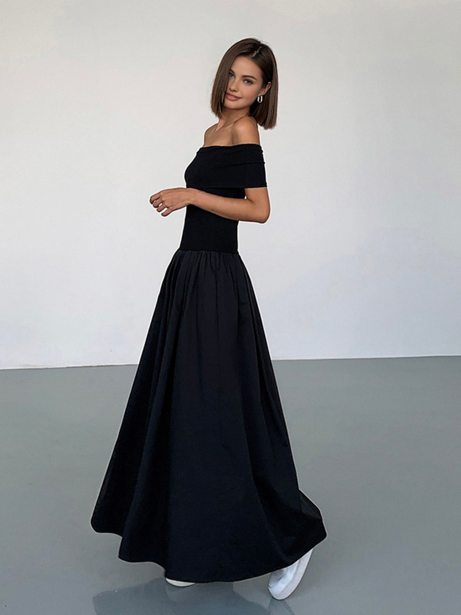 Luna | Elegant Off-Shoulder Maxi Dress for a Timeless Look | Women's Fashion