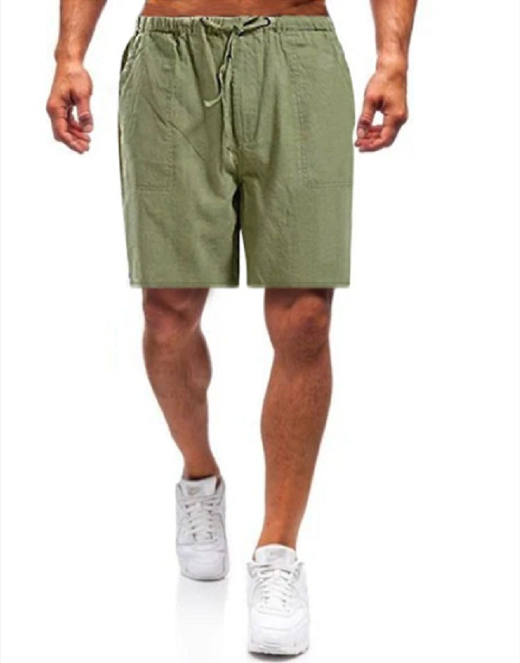 Beau - Stylish Large Size Linen Shorts for Men