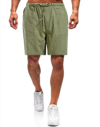 Beau - Stylish Large Size Linen Shorts for Men