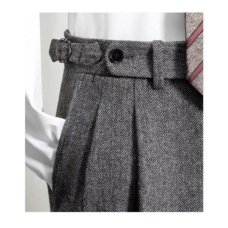 Bruce - Classic Tweed Trousers for Men: Perfect for Leisure and Style