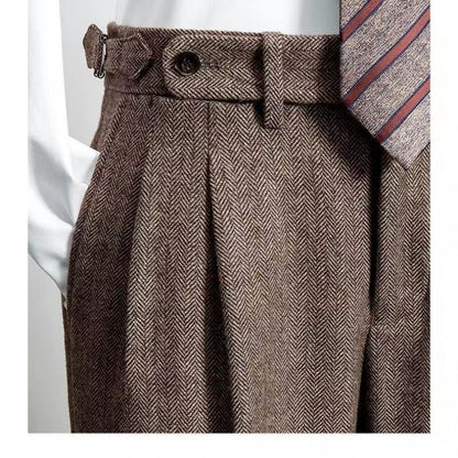 Bruce - Classic Tweed Trousers for Men: Perfect for Leisure and Style