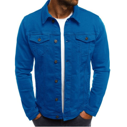 Vibrant Coloured Denim Jacket for Men by Gerald
