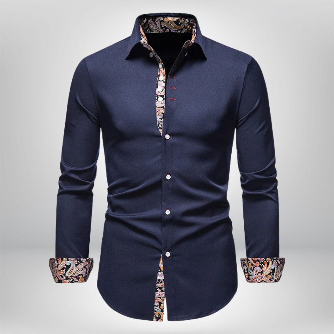 Elevate Your Style with the Benjamin Long Sleeve Chic Shirt