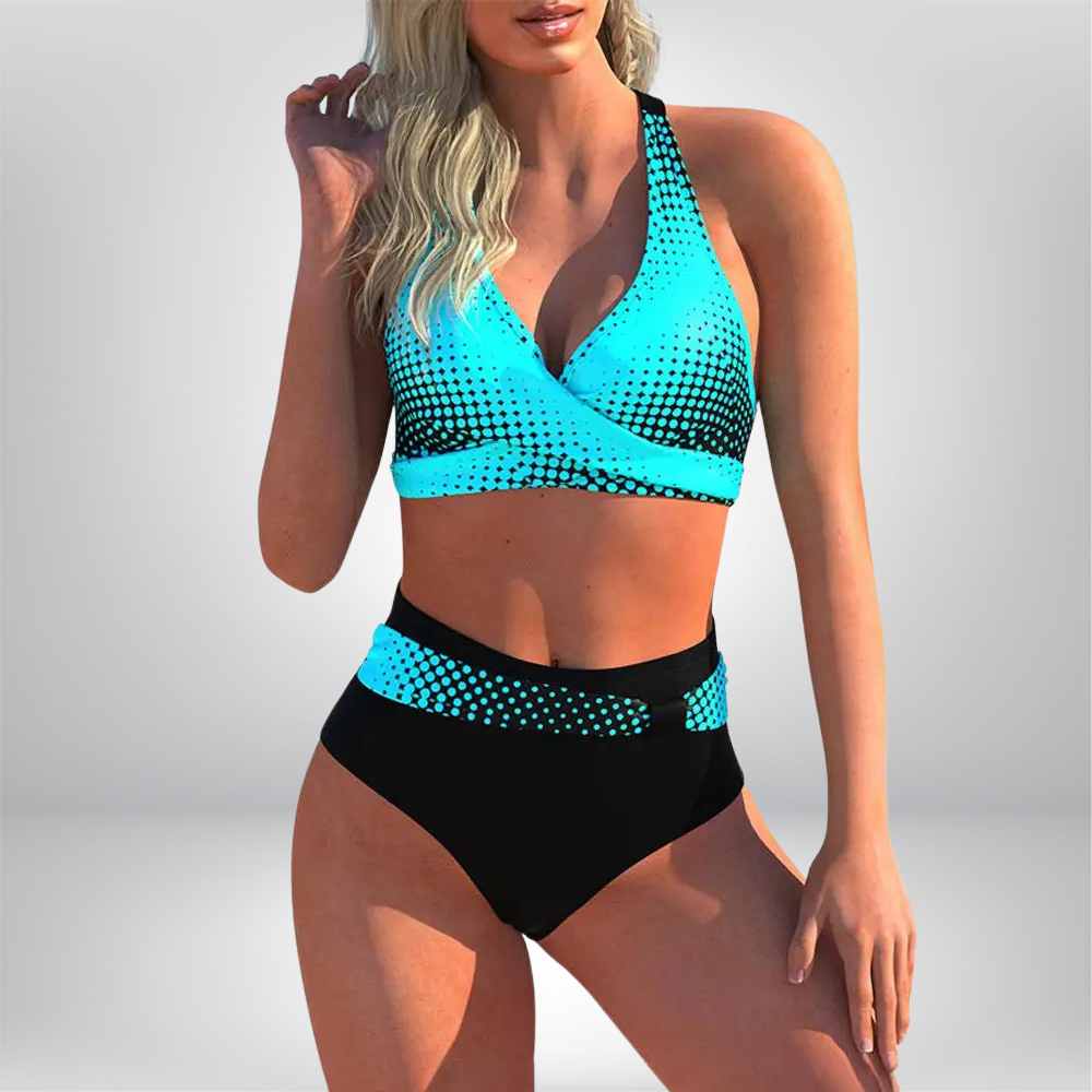 Kombiniere Stil und Komfort mit dem modischen blauen Bikini-Set von Sabinil für Damen!