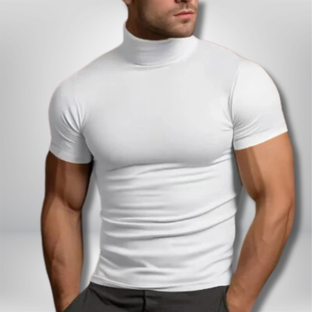 Tyler - Sleek Muscle Fit Turtleneck Tee