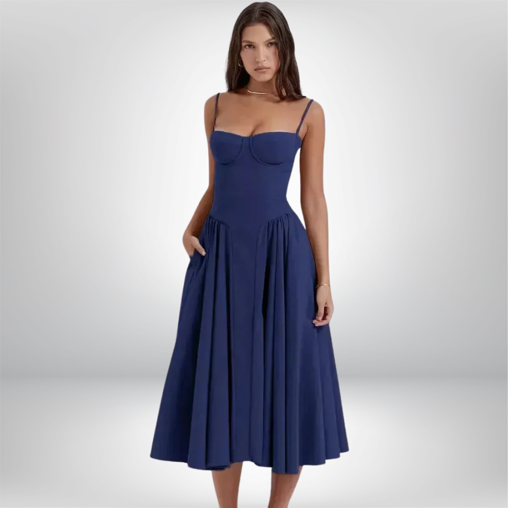 Sade - Chic Sleeveless Elegance Dress