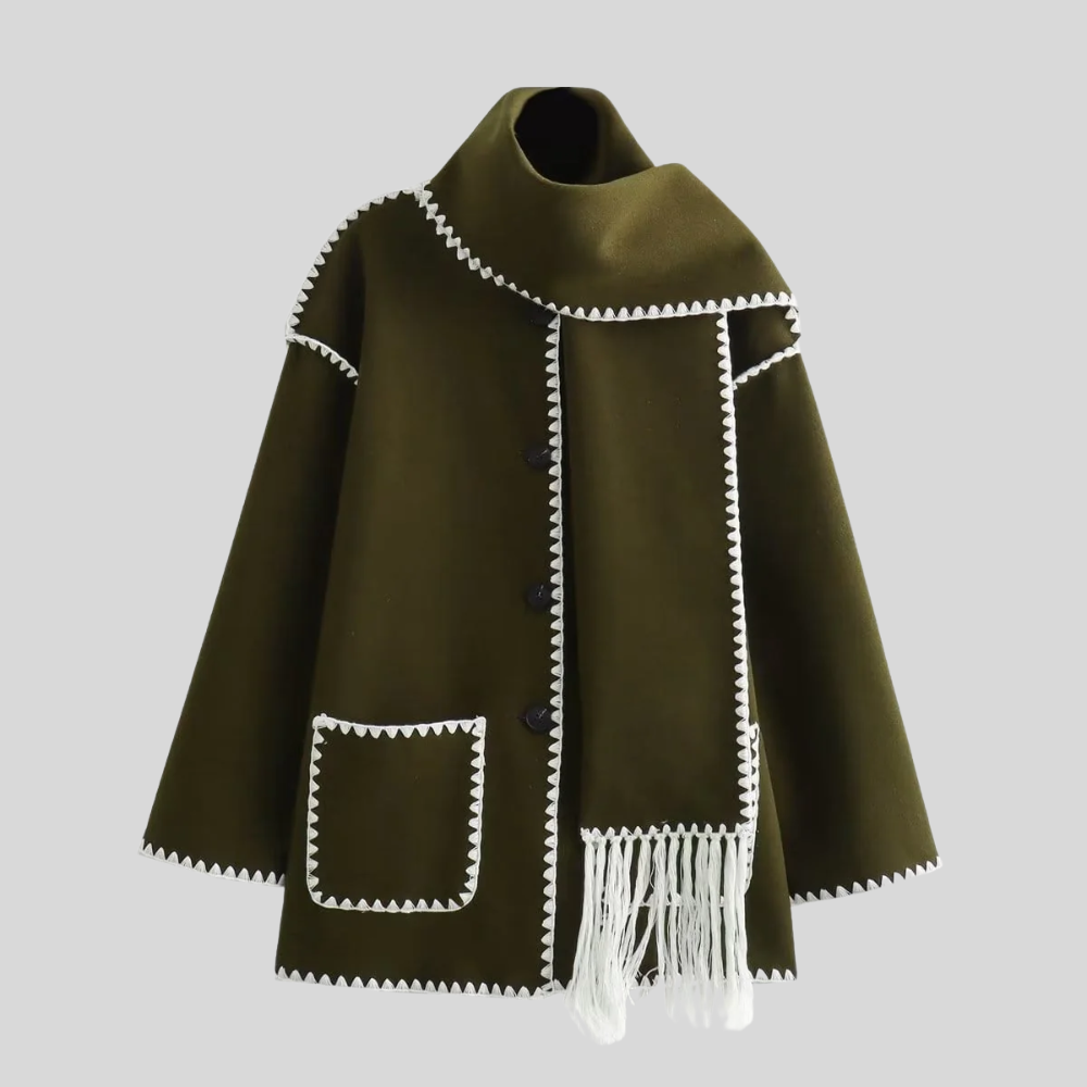 Zahil - Luxuriously Cozy Wool Mantle Jacket for Women