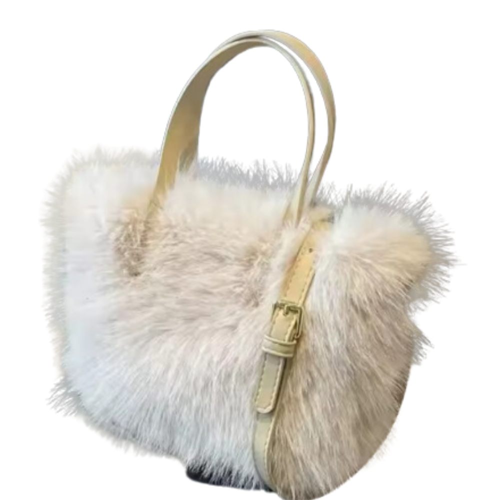 Chic Faux Fur Tote Bag for Stylish Carrying