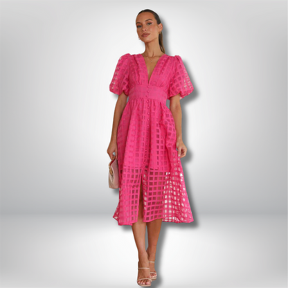 Imani - Joyful Summer Midi Dress for Effortless Style