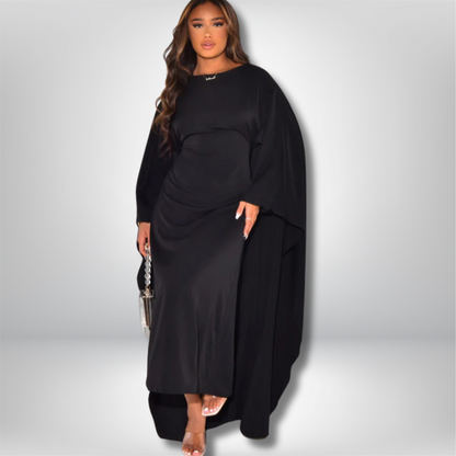 Lieke - Chic Batwing Sleeve Dress for Effortless Style