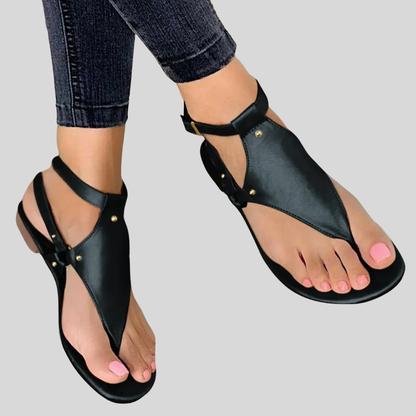 Murron - Stylish Women's Flat Sandals with Chic Buckle Straps