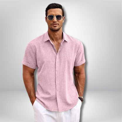 Hayden - Stylish Short-Sleeved Linen Shirt for Effortless Summer Chic