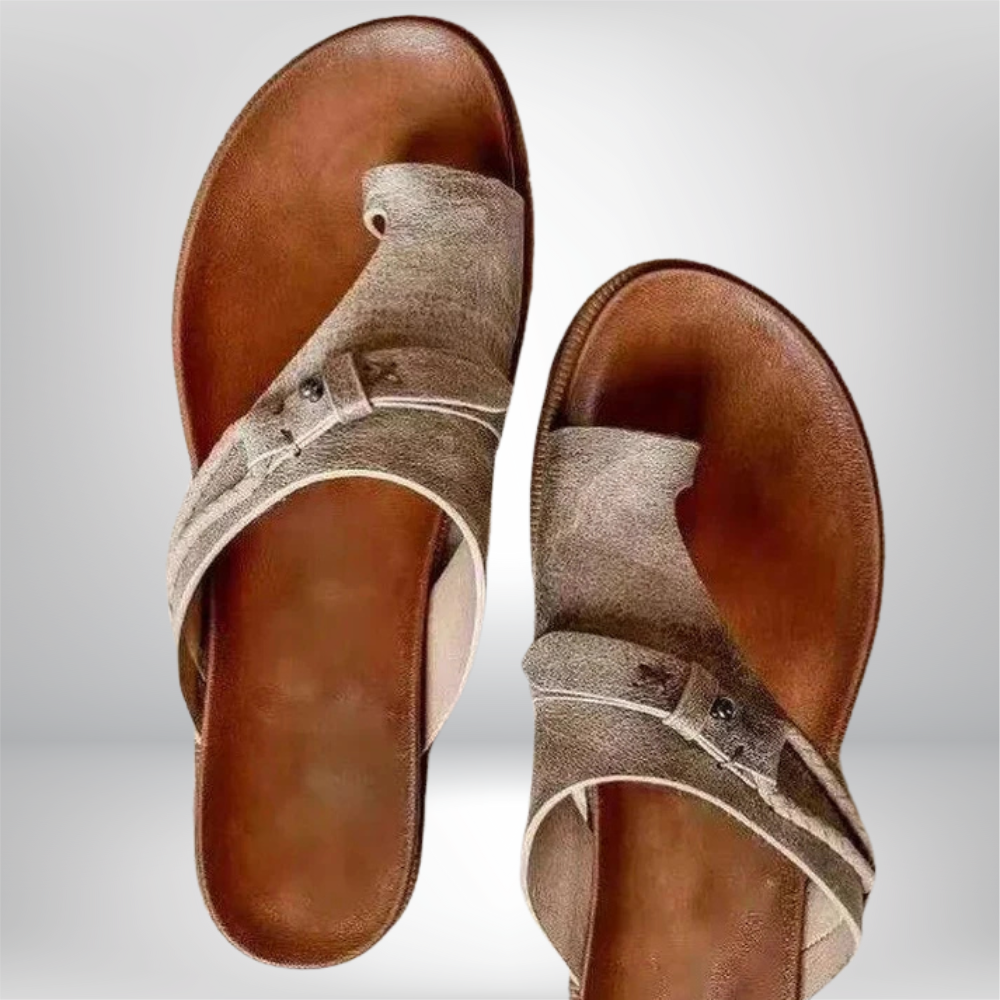 Iseult - Stylish Leather Flip Flops for Ultimate Comfort