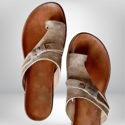 Iseult - Stylish Leather Flip Flops for Ultimate Comfort