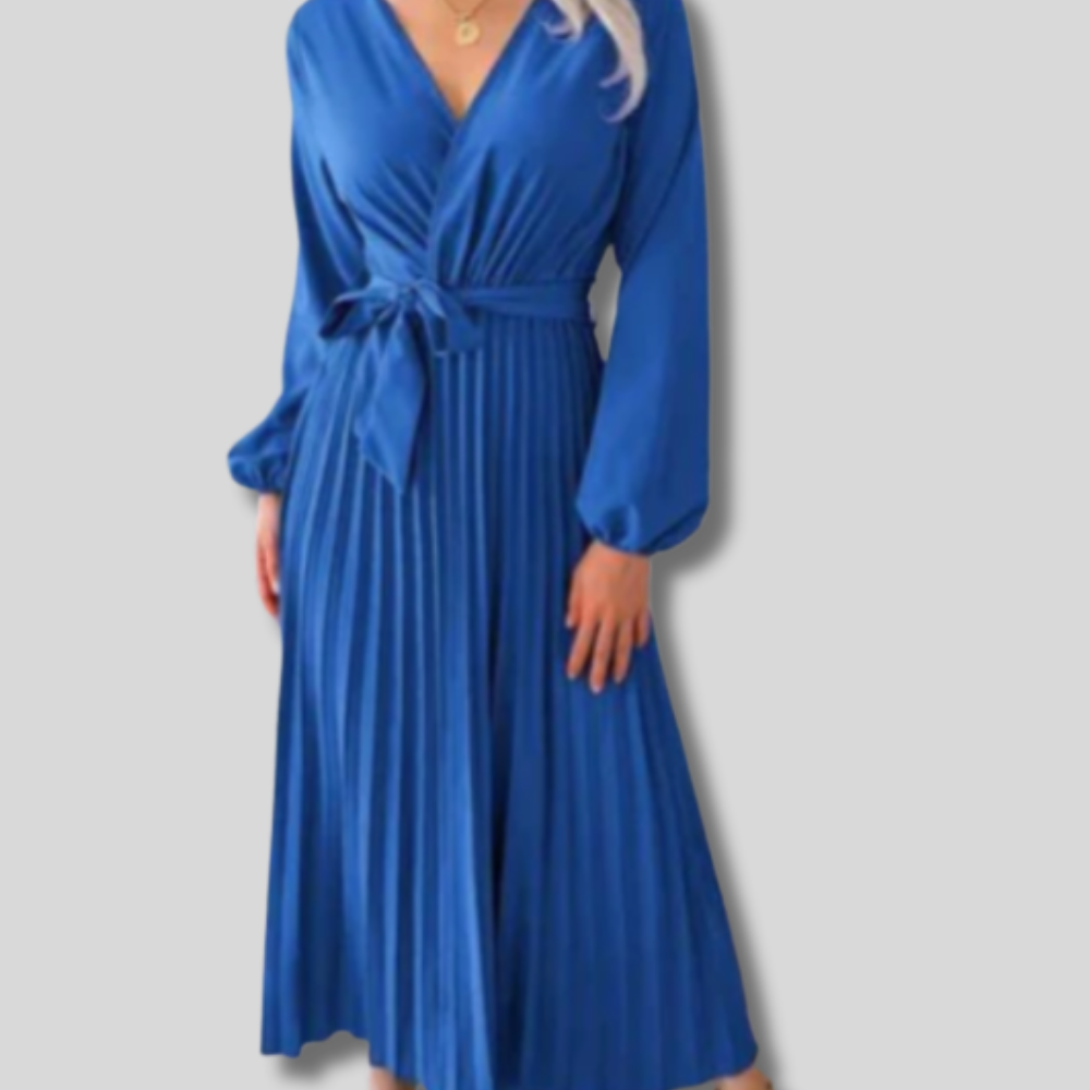 Rosa - Elegant Plisse Maxi Dress for Women - Comfort Meets Style in Casual Fashion