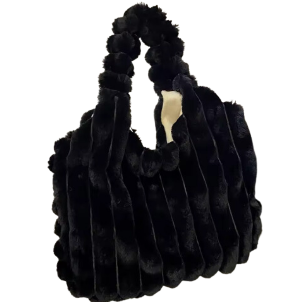 Chic Plush Tote Handbag