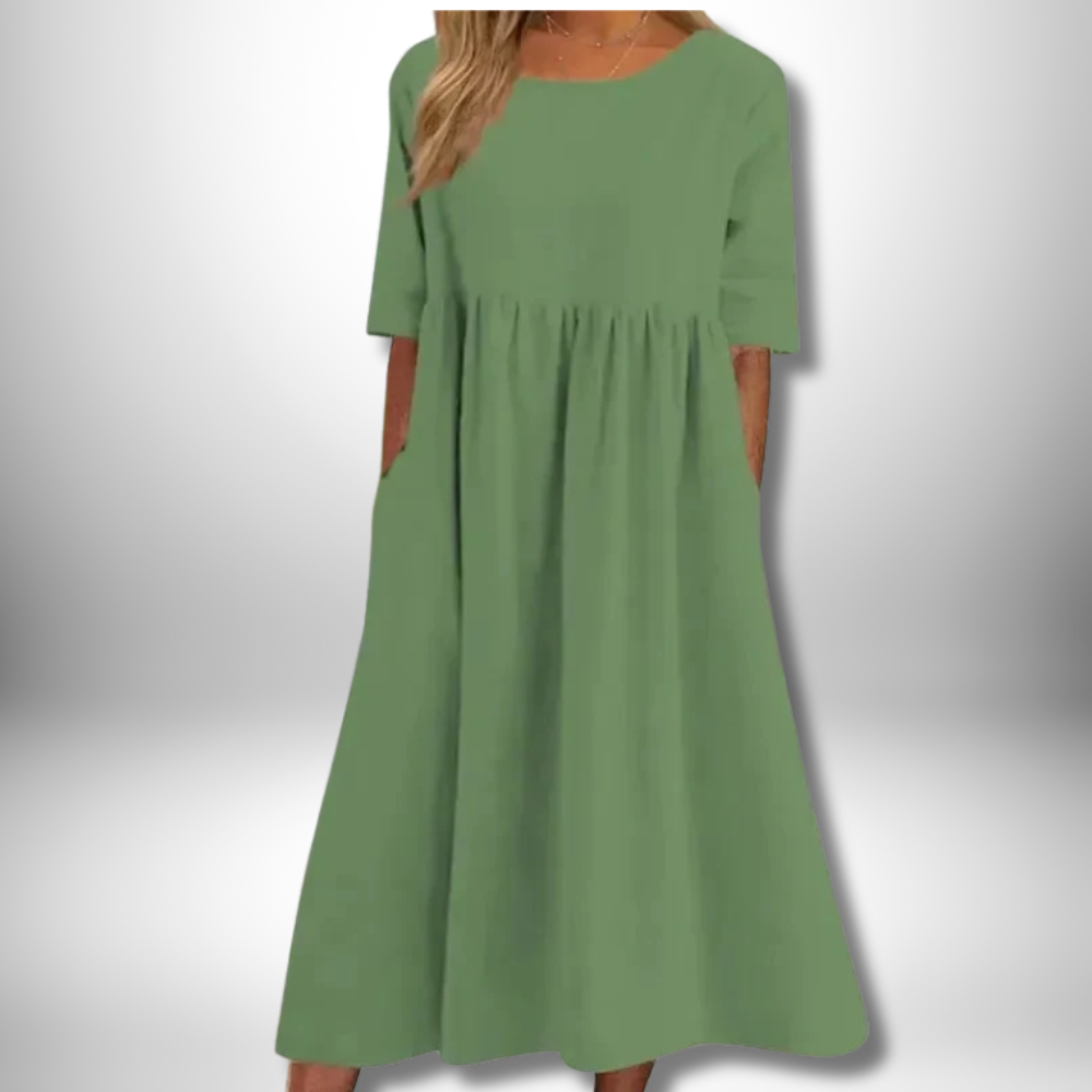 Chic Stella Cotton Dress for Effortless Elegance