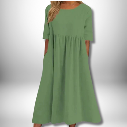 Chic Stella Cotton Dress for Effortless Elegance