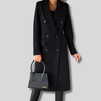 Walcey - Chic and Stylish Long Trench Coat for Women