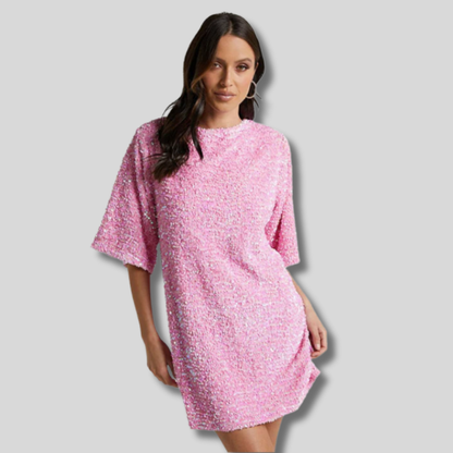 Wilda - Glamorous Sequined Mini Dress for Women