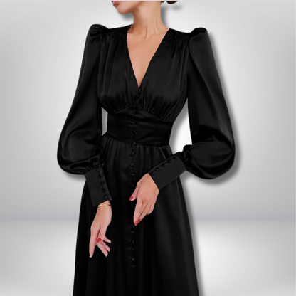 Mila - Stunning Satin Dress for a Touch of Elegance