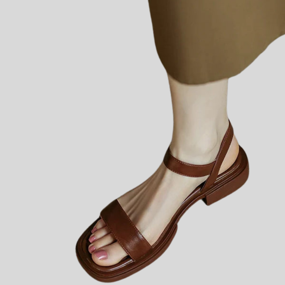 Elegant Comfort: Feby Women's Leather Flats for Chic Style