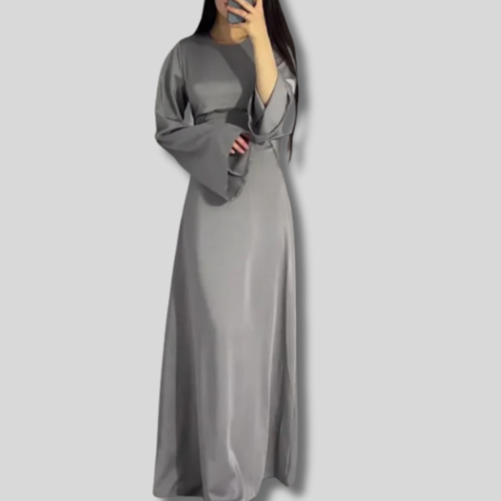 Willow - Exquisite Long Satin Dress for Women | Graceful Design & Luxurious Comfort