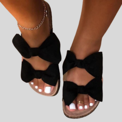 Chic Double Bow Women's Sandals by Wiki