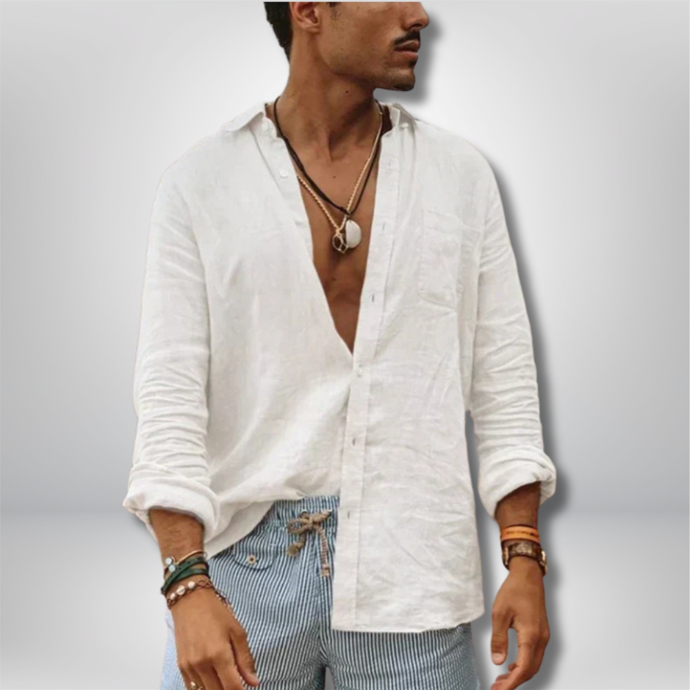 Stylish Blake - Breathable Linen Summer Shirt