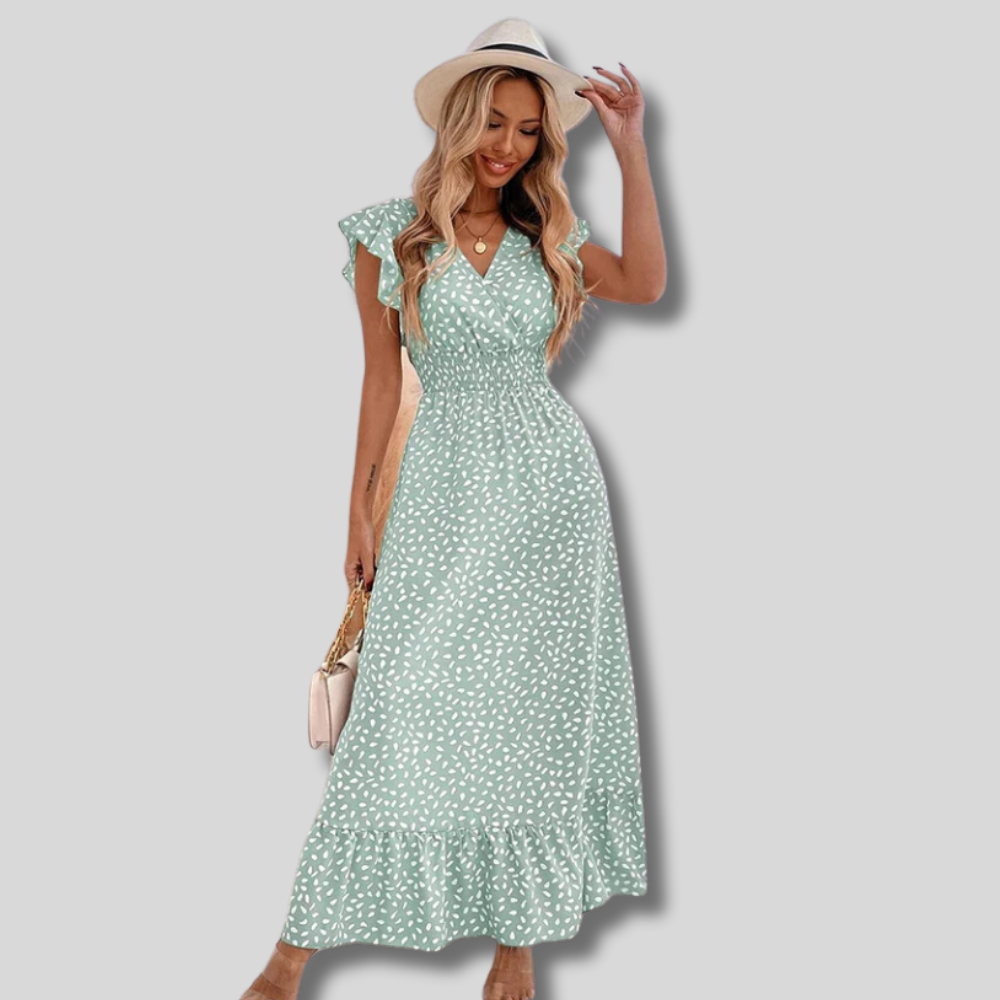 Chic Ruby Casual Maxi Dress for Women