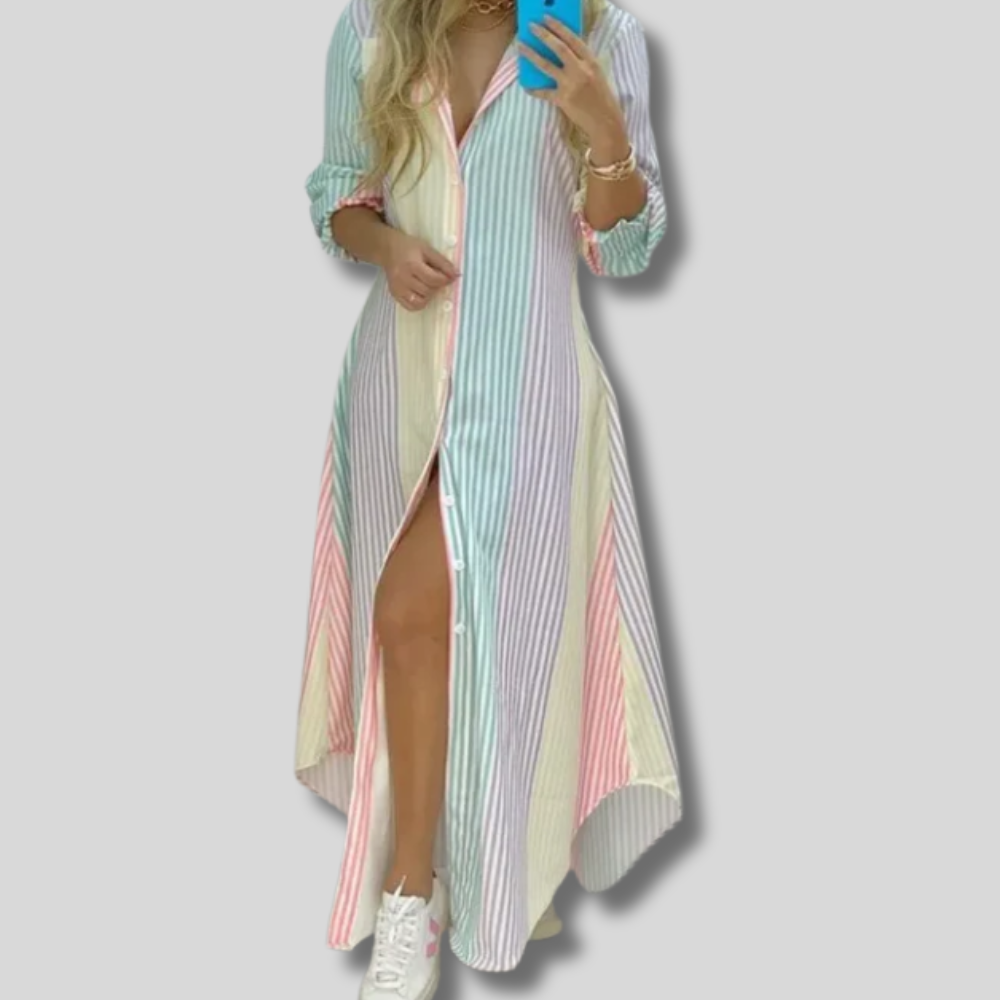 Taylor - Elegant Printed Maxi Beach Dress