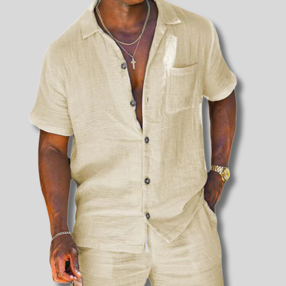 Stylish Men's Linen Duo Set