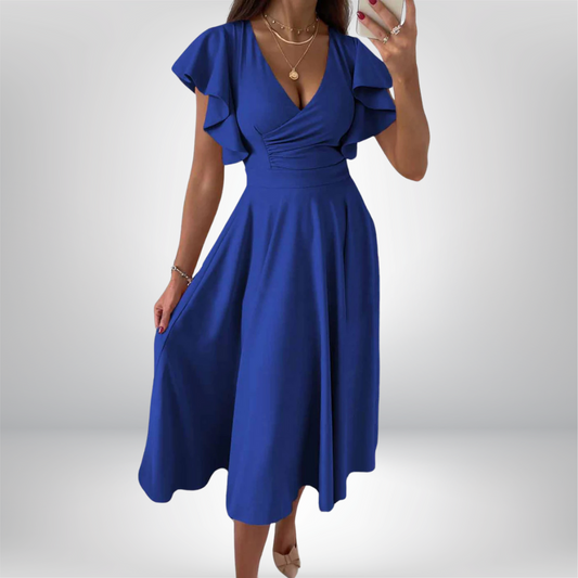 Sophie - Chic and Comfy Ladies V-Neck Casual Dress