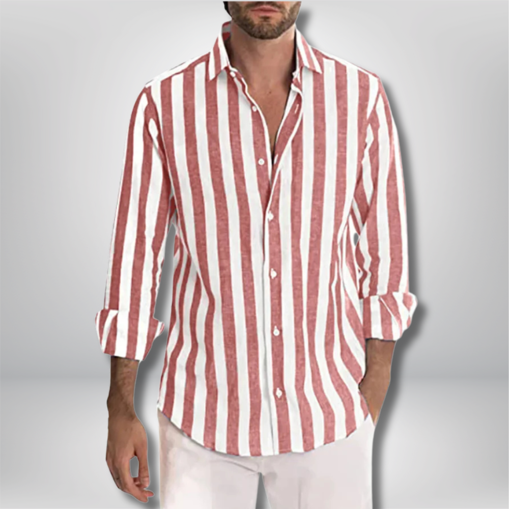 Quin - Trendy Striped Summer Shirt for Effortless Style