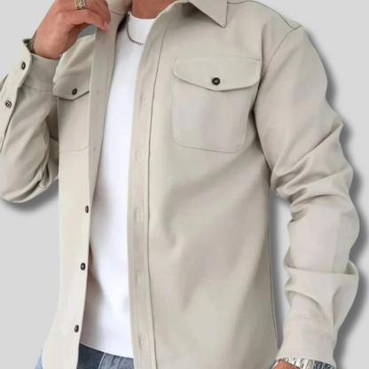 Ryker - Trendy Men's Cardigan Shirt for a Sharp Look