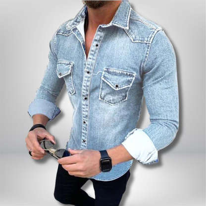 Elevate Your Style with the Rocco Premium Denim Shirt