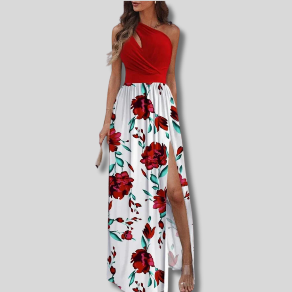Scarlett - Stunning Asymmetric Maxi Dress for an Elegant Look
