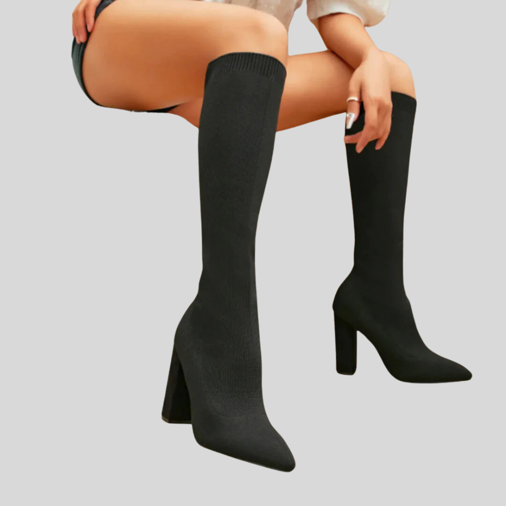 Elevate Your Style with CIARA - Chic Knee-High Sock Boots