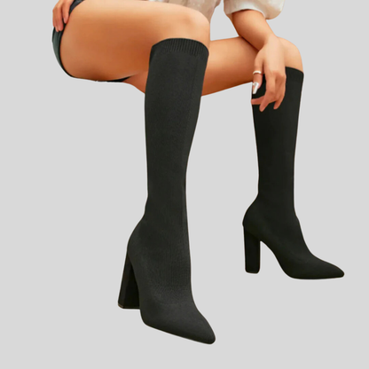 Elevate Your Style with CIARA - Chic Knee-High Sock Boots