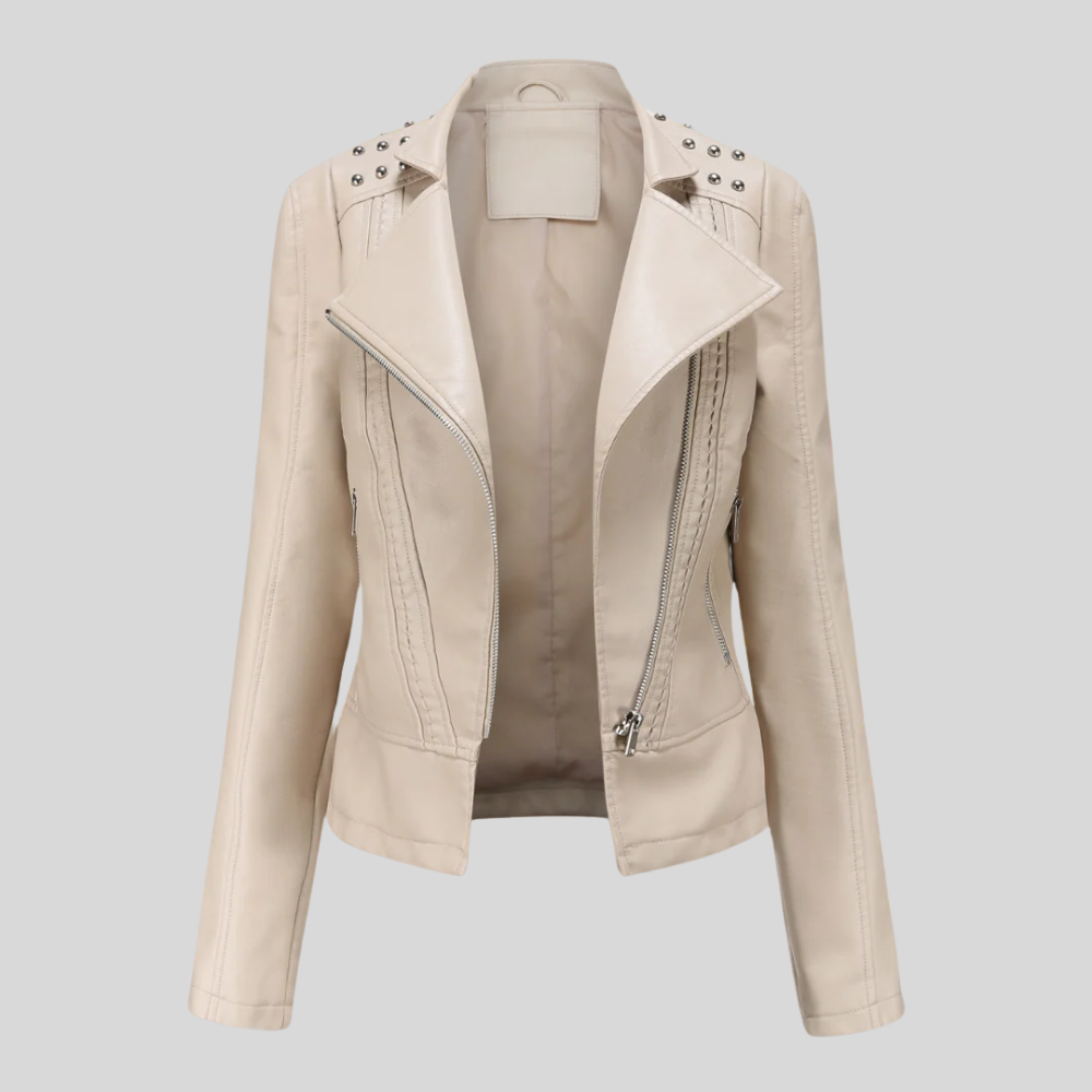 Chic Women's Leather Jacket - Jen Collection