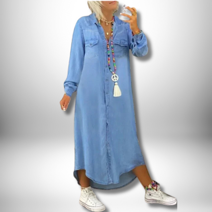 Billie - Chic Denim Dress with Timeless Elegance