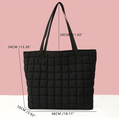 Spacious Quilted Tote Bag for All Your Essentials