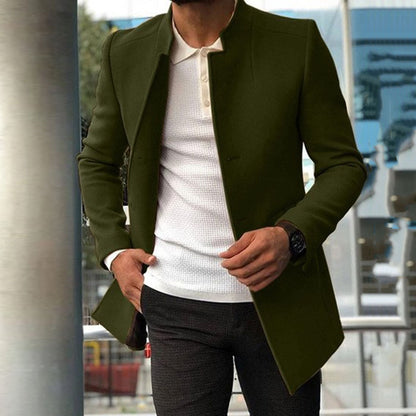 Guillermo - Stylish Solid-Colored Men's Coat