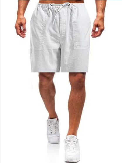 Beau - Stylish Large Size Linen Shorts for Men